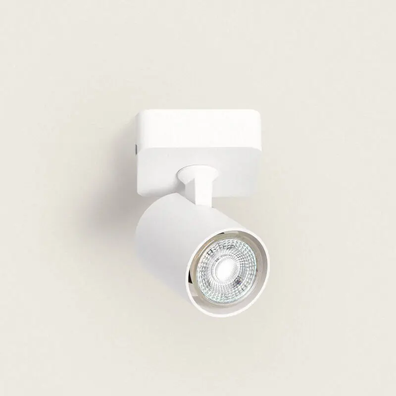 Plafonnier Orientable Aluminium 1 Spot Blanc Cora
