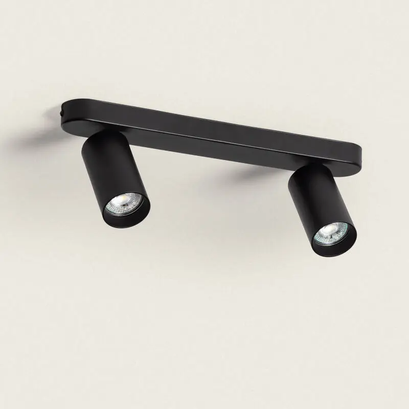 Plafonnier Orientable Aluminium Emir 2 Spots