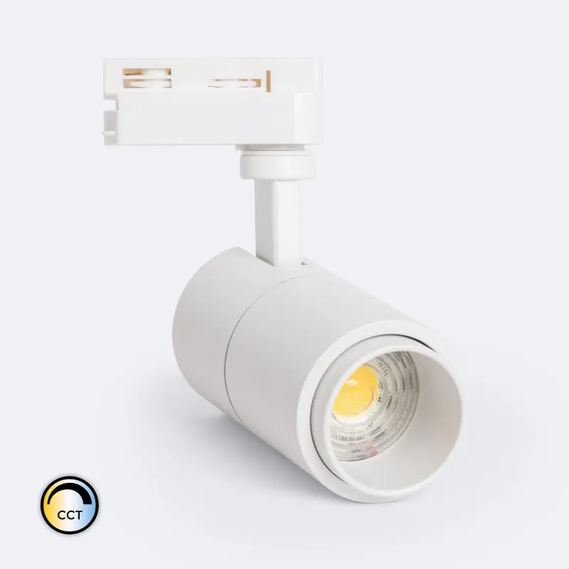 Spot LED sur Rail Monophasé 10W Pulyx Dimmable CCT Sélectionnable Multi-angle 15-60º