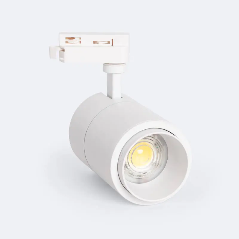 Spot LED sur Rail Monophasé 30W Dimmable CCT Sélectionnable Pulyx Multi-angle 15-60º