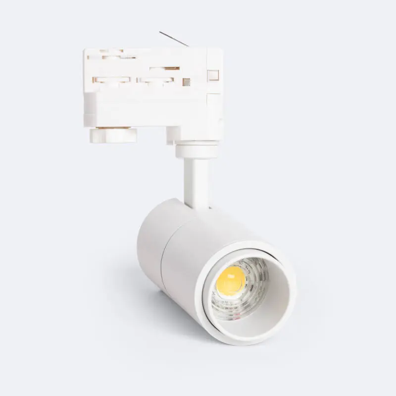 Spot LED sur Rail Triphasé 10W Dimmable CCT Sélectionnable Pulyx Multi-angle 15-60º