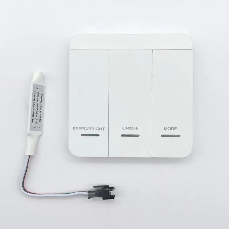 Contrôleur Variateur Ruban LED Numérique 12/24V DC + Télécommande RF 3 boutons poussoirs