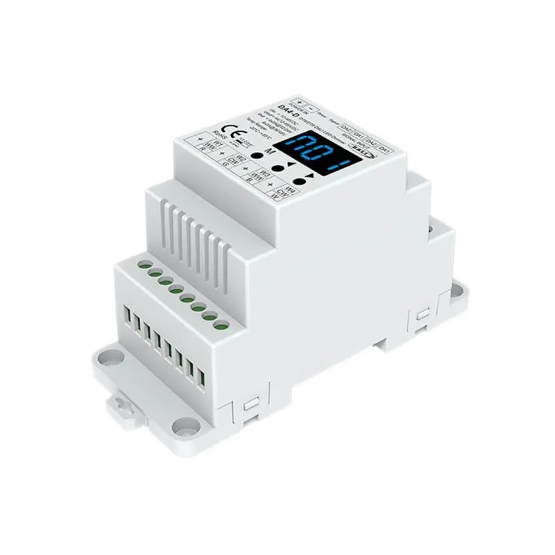 Contrôleur DALI DT6/DT8 4 Canaux 12-24-48 V SKYDANCE DA4-D Rail DIN pour Ruban LED