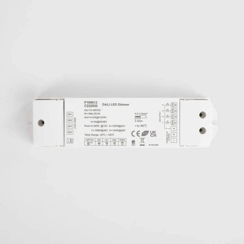 Contrôleur DALI DT6/DT8 4 Canaux 12-24-48V SKYDANCE DA4-M pour Ruban LED