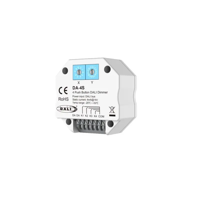 Régulateur DALI 4 Canaux pour 4 Boutons SKYDANCE DA-4S