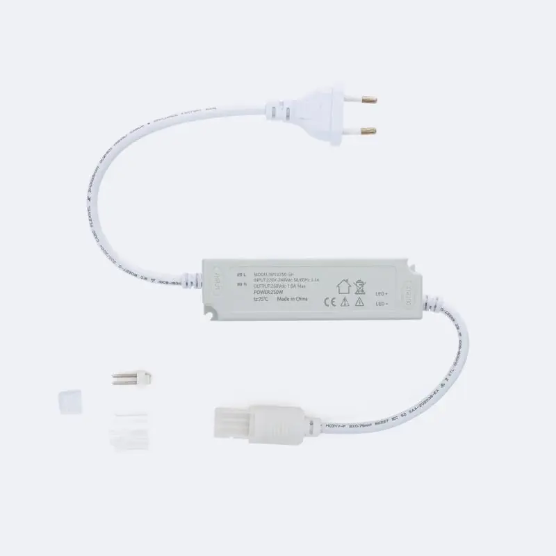 Driver No Flicker pour Ruban LED 220V AC SMD IP65 Largeur 12mm