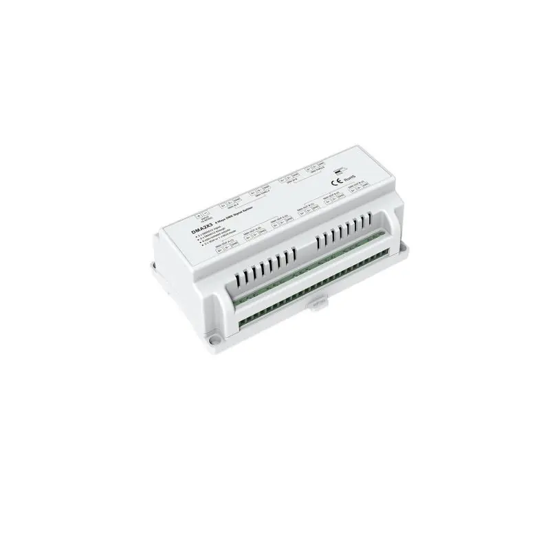 Splitter Diviseur de Signal DMX512 2 Entrées/6 Sorties Isolées SKYDANCE DMA2X3 pour Rail DIN