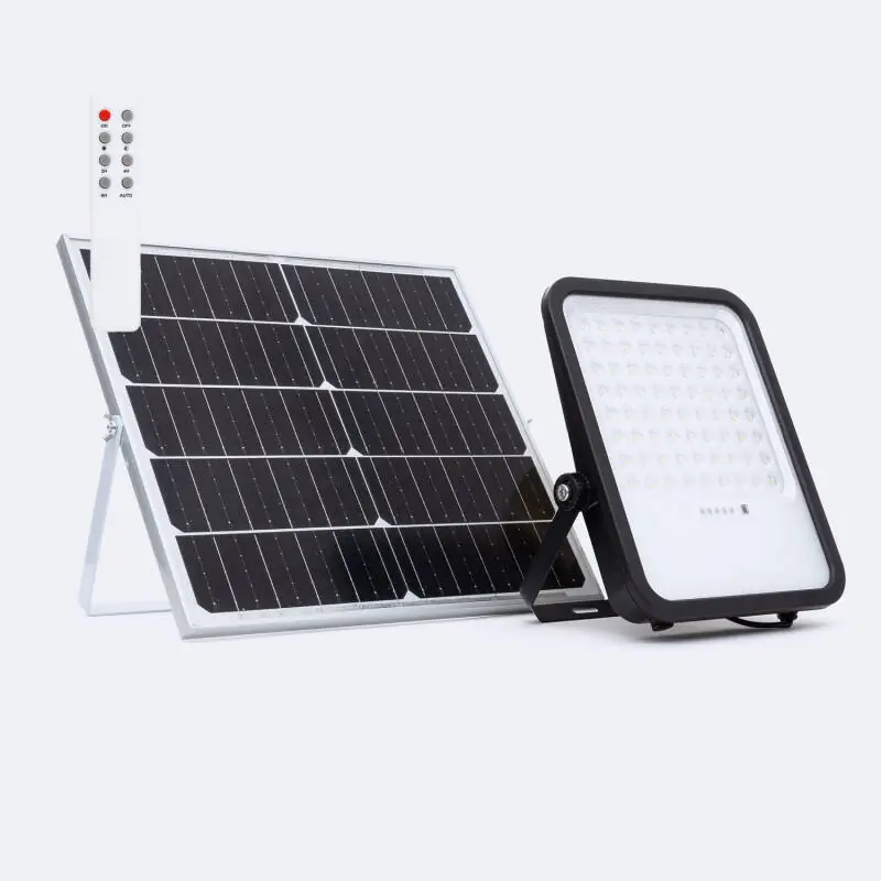 Projecteur LED Solaire 3300 lm IP65 avec Télécommande Nurda