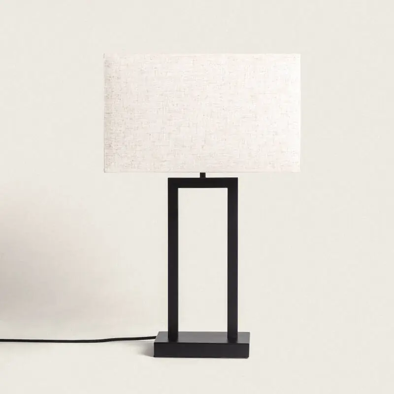 Lampe à Poser Métal et Tissu Armida