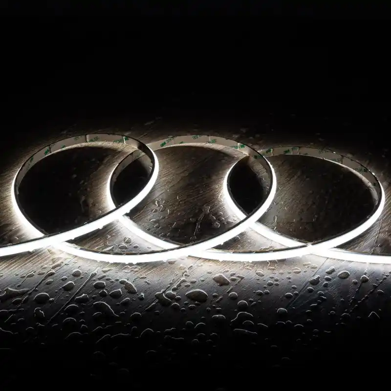 Ruban LED 24V WCOB 252 LED/m 5m 12W/m 1080lm/m Largeur 10mm FreeCut IP65 CRI90 SILICONE FLEX