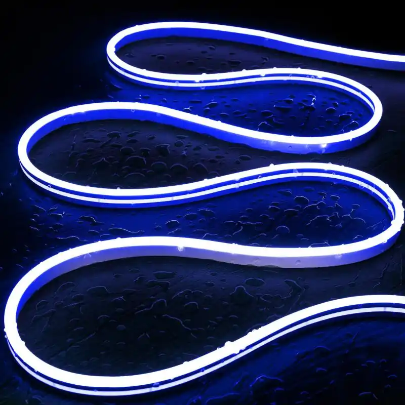 Ruban LED Néon 48V Bleu 8W/m Coupe 5cm IP65 NFLEX6 Sur mesure