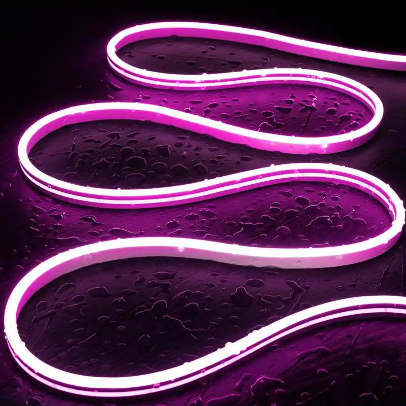 Ruban LED Néon 48V Rose 8W/m Coupe 5cm IP65 NFLEX6 Sur mesure
