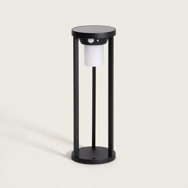 Balise sur Pied Extérieure Solaire LED 2W 40cm Aluminium avec Détecteur de Mouvement Eneko