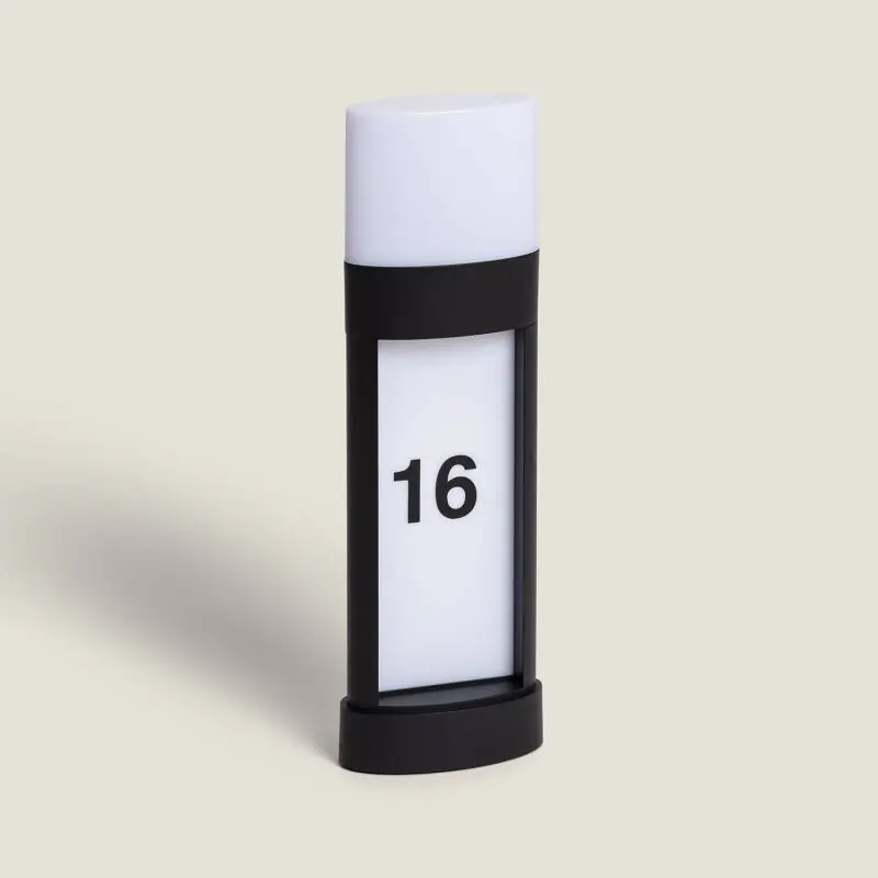Balise Extérieure LE 10W en Saillie sur Pied 50cm Aluminium pour Numérotation Domicile Mulhan