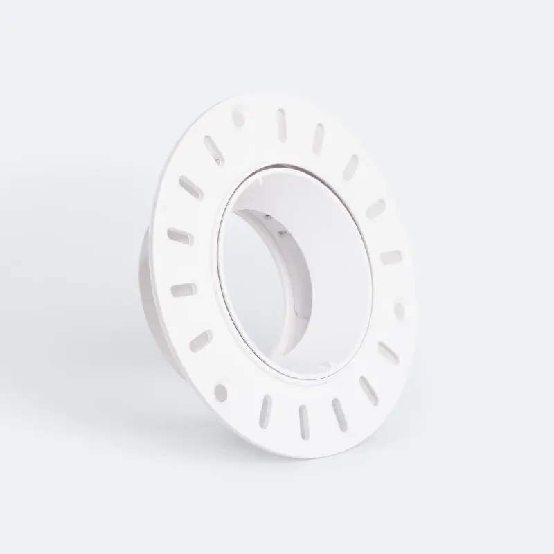 Collerette Downlight Conique Orientable Intégration Plâtre/Placo pour Ampoule LED GU10 / GU5.3 Coupe Ø70 mm Suefix