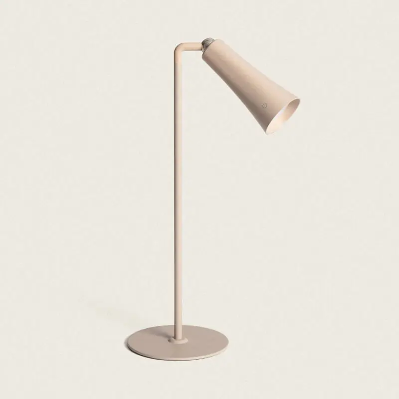 Lampe à Poser LED 3W Portable en Métal avec Batterie USB Rechargeable Bysta