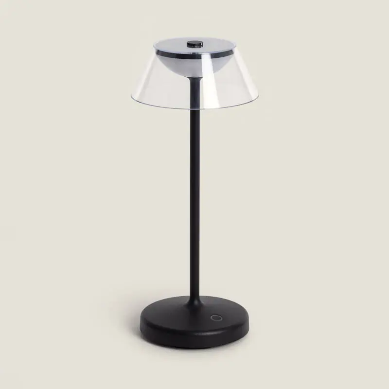 Lampe à Poser LED 3W Portable avec Batterie USB Rechargeable Aluminium Dipley