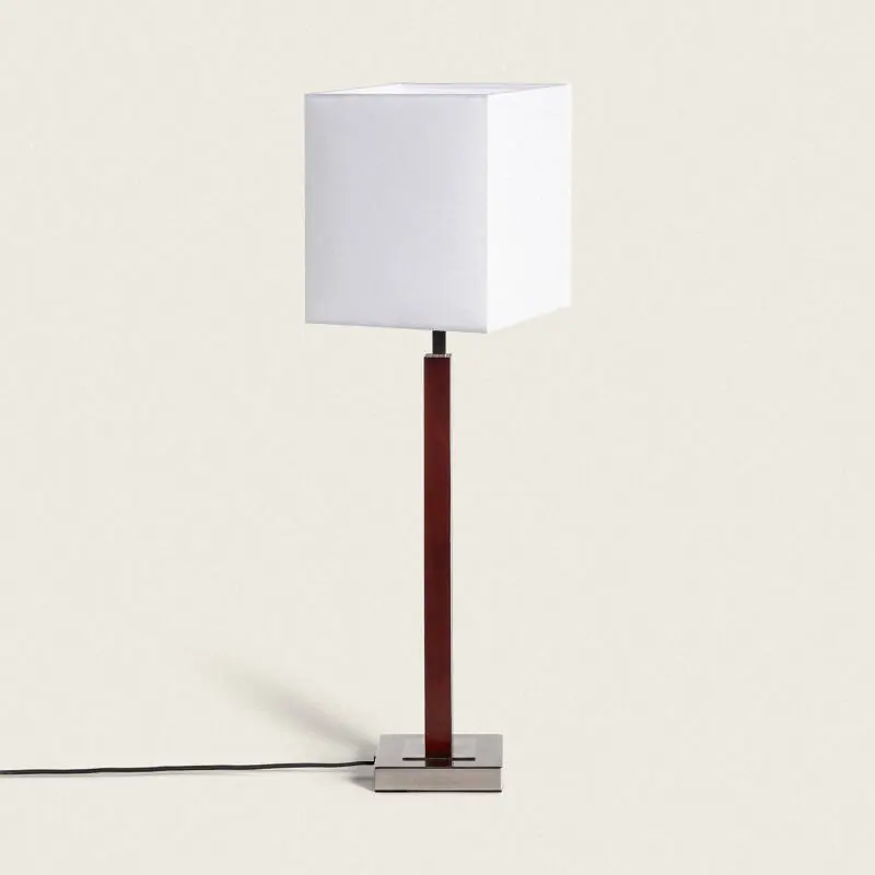 Lampe à Poser Bois et Métal Lizza