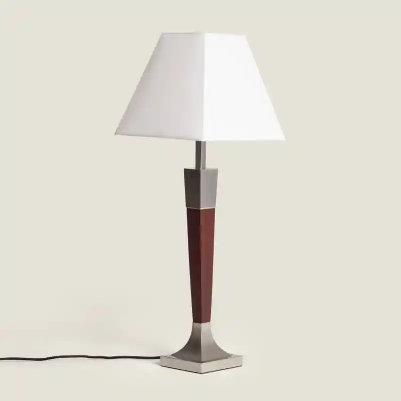 Lampe à Poser Bois et Métal Lizza Piramis