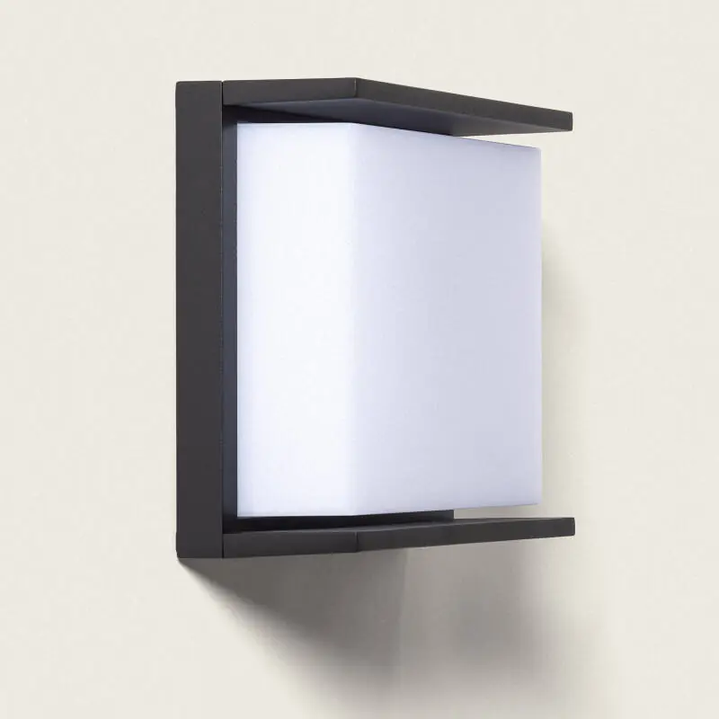 Applique Murale Extérieure LED 18W Aluminium Éclairage Carré Noir Rimen IP65