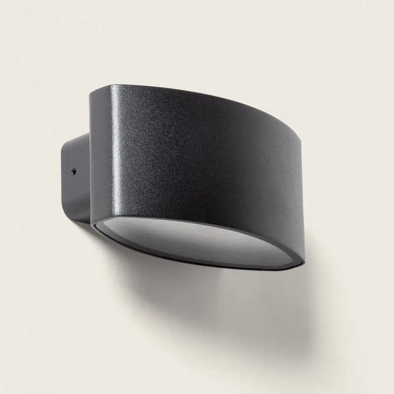 Applique Murale Extérieure LED 15W Éclairage Rectangulaire Noire Aluminium Masha
