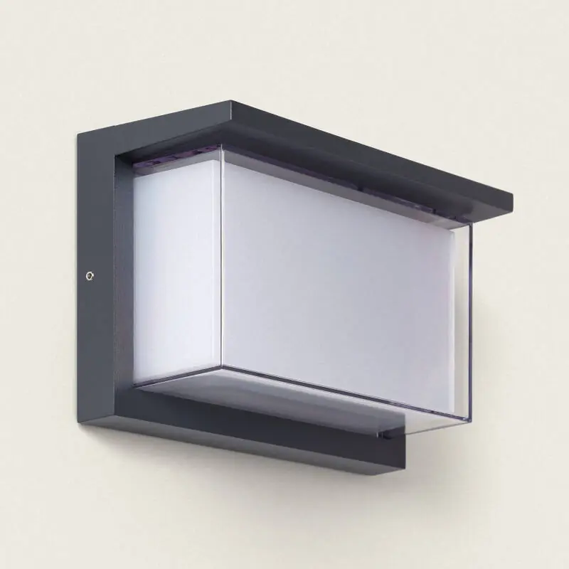 Applique murale extérieur LED à double diffuseur sélectionnable Valorian 12 W en aluminium CCT Sélectionnable