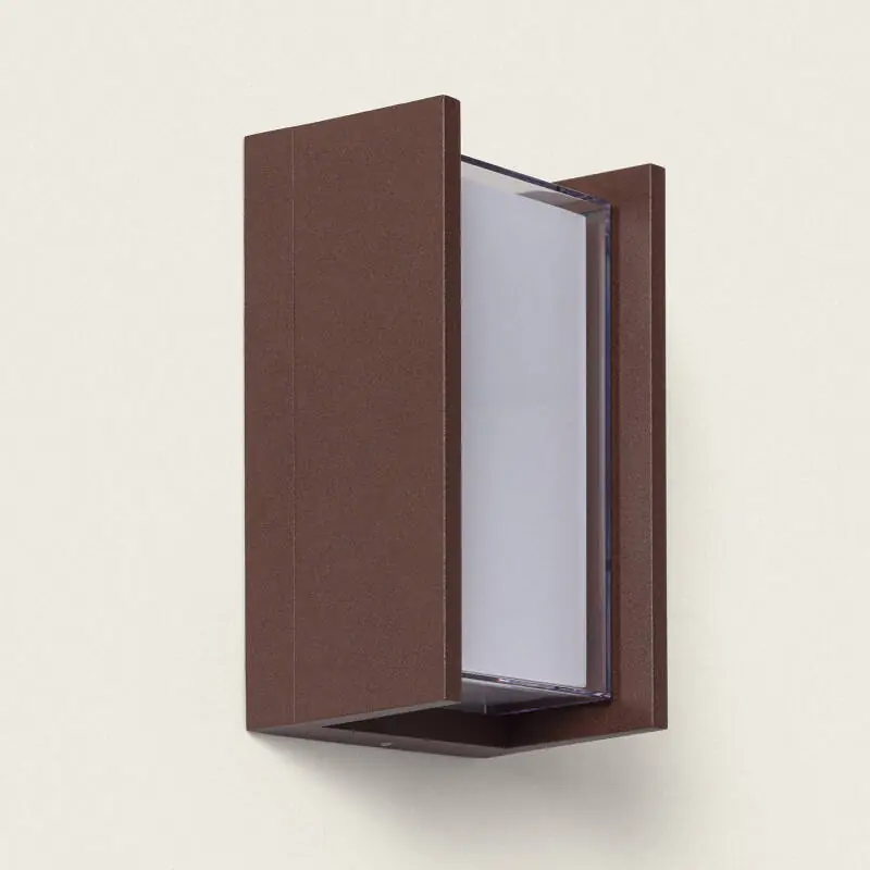 Applique murale extérieur LED à double diffuseur sélectionnable Lysandra 12 W en aluminium CCT Sélectionnable
