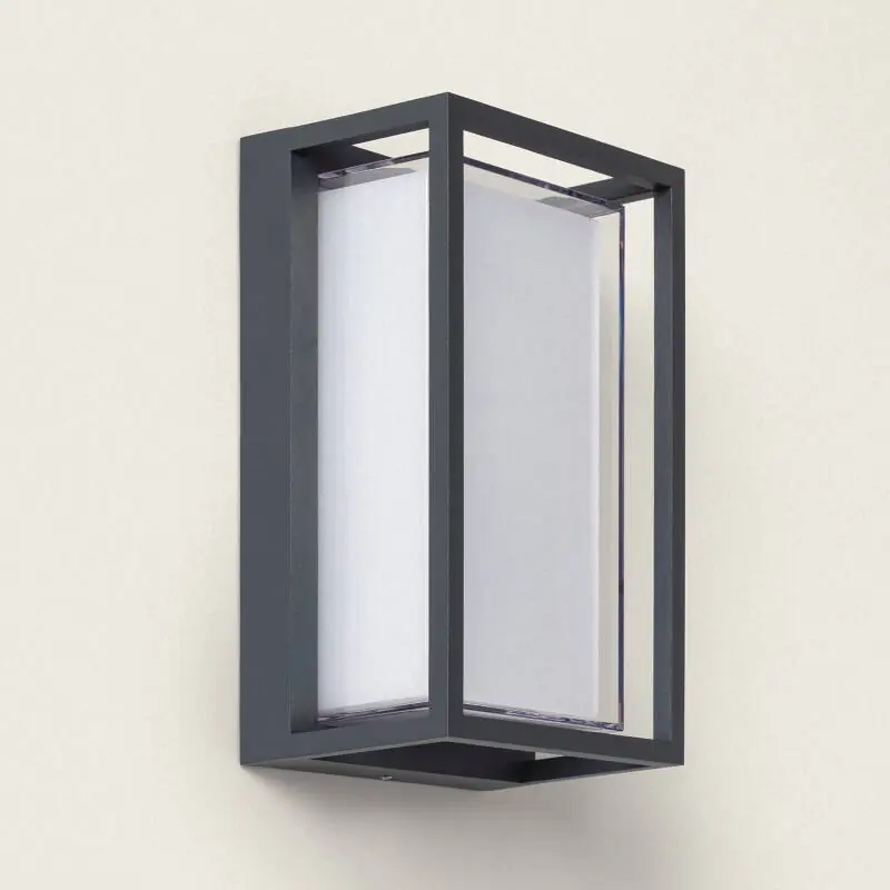 Applique murale extérieur LED à double diffuseur sélectionnable Calysta 12 W en aluminium CCT Sélectionnable