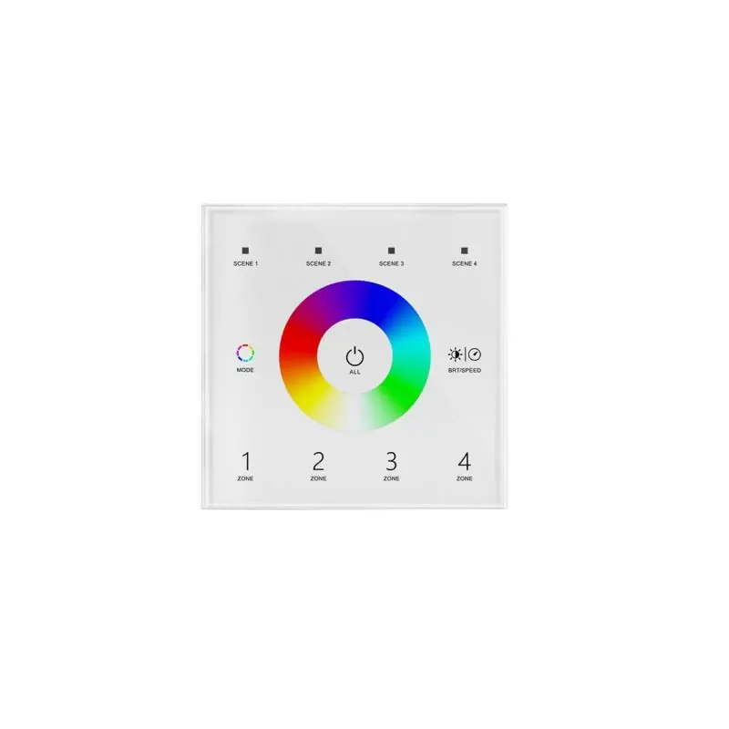 Panneau Tactile DMX Master Tactile RGB 4 Zones SKYDANCE T13