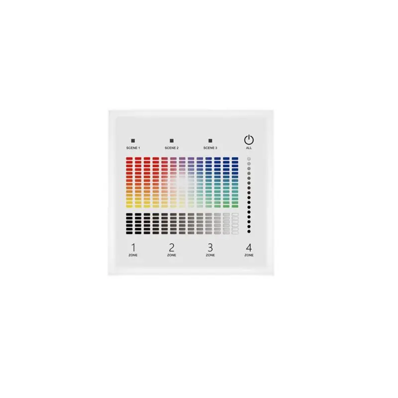 Panneau Tactile DALI Master DT8 RGBW 4 Zones SKYDANCE TD4-4S
