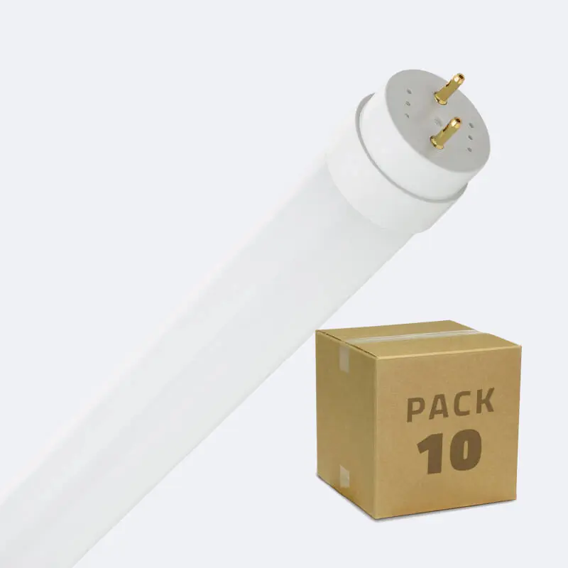 Tube LED Verre T8 120 cm Connexion Latérale 18W 140lm/W (Pack 10 unités)