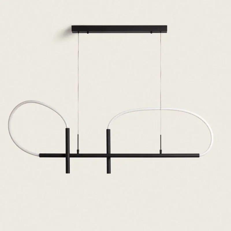 Suspension Linéaire LED 46W Métal et Silicone Ginnie