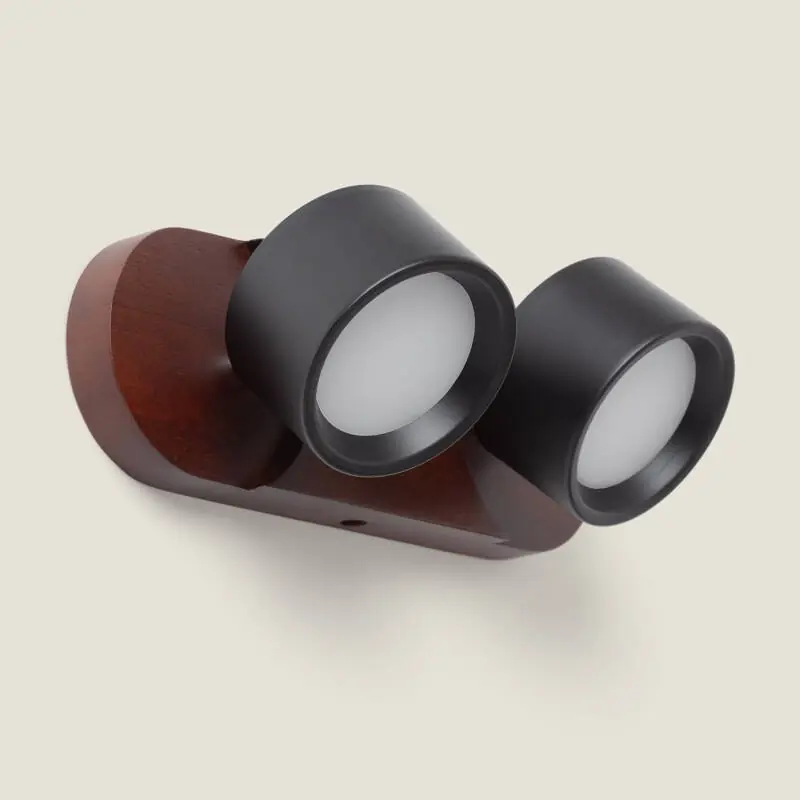 Lampe Murale LED 10W Métal CCT Sélectionnable Cundra 2 Spots