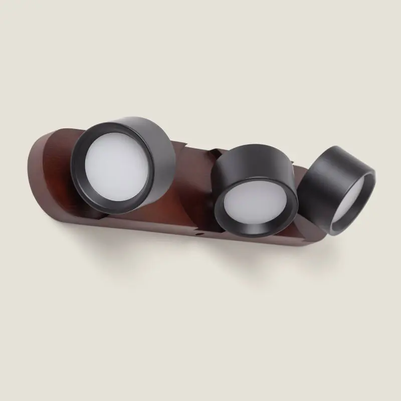 Lampe Murale LED 15W Métal CCT Sélectionnable Cundra 3 Spots