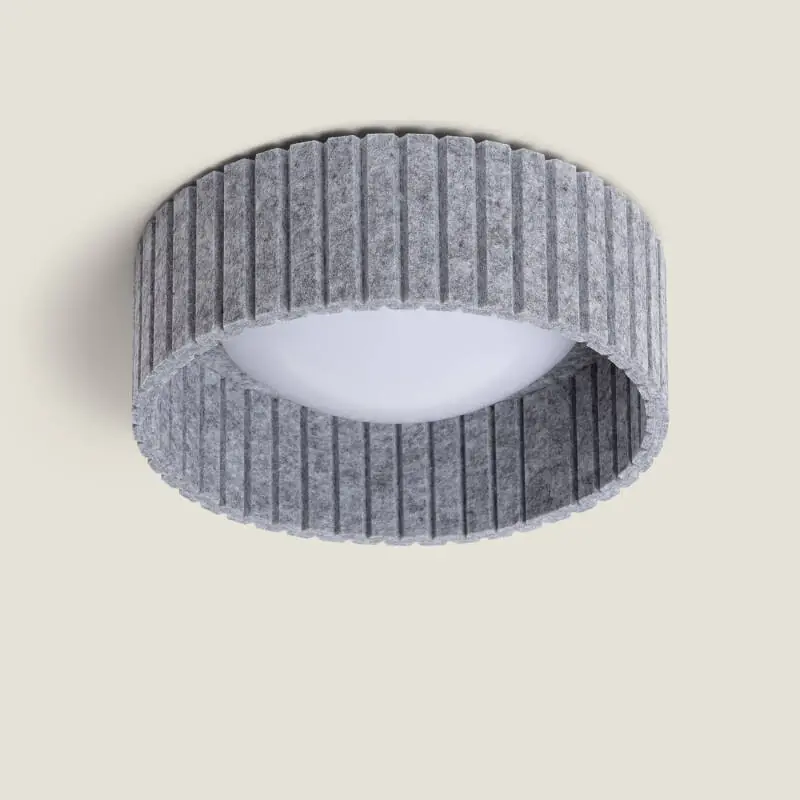 Plafonnier LED 9W Rond Feutre Ø300 mm CCT Sélectionnable