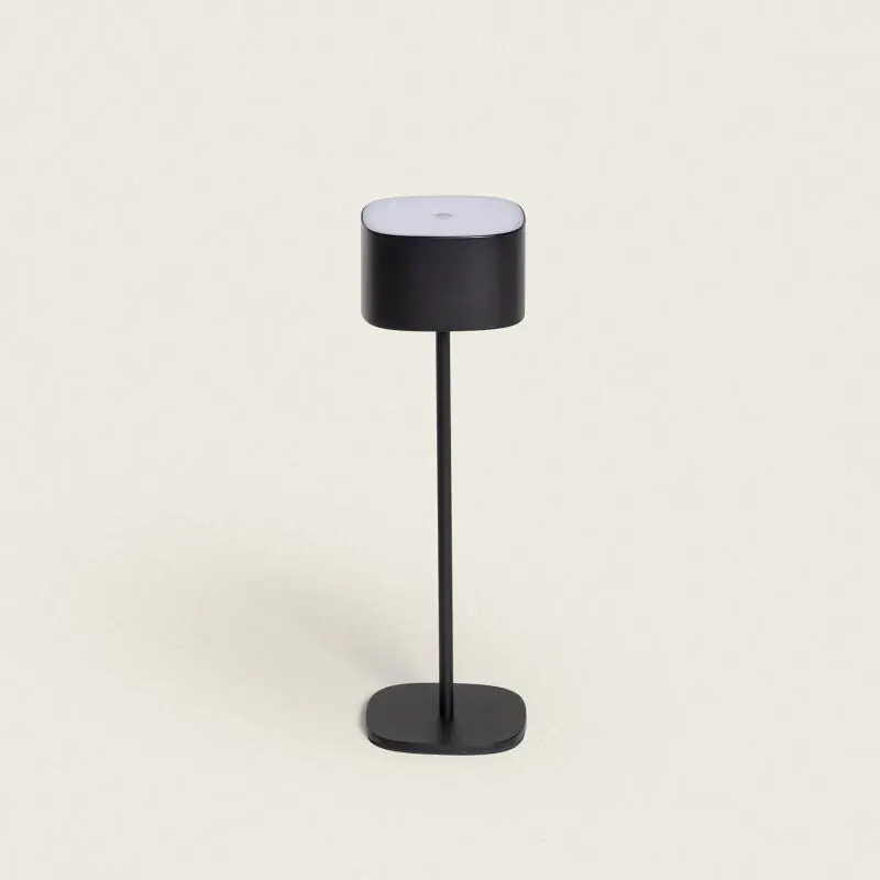 Lampe à Poser LED Portable Extérieure avec Batterie USB Rechargeable Métal Mounka Square