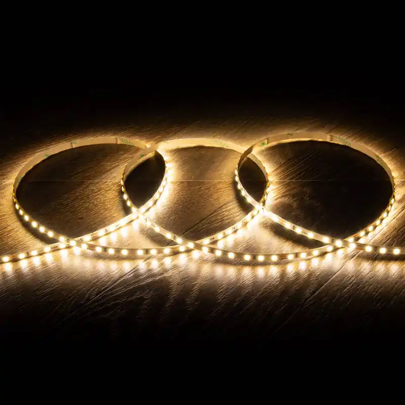 Ruban LED 24V DC SMD2835 120 LED/m 1000 lm/m 5m IP20 Largeur 5 mm Super Étroite Coupe 5 cm