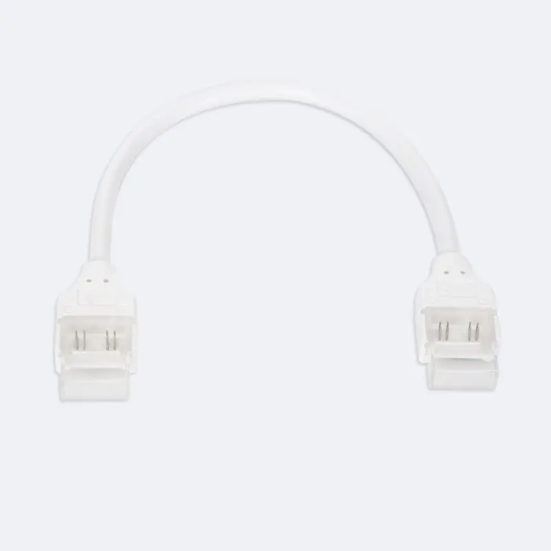Connecteur Hippo Double avec Câble pour Ruban LED RGB 220V WCOB Silicone Flex Largeur 12mm