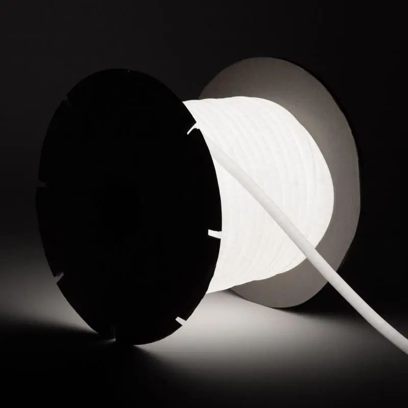 Ruban LED Néon Dimmable 220V BOBINE 50m Circulaire SFLEX14 8W/m Coupe 100cm IP65