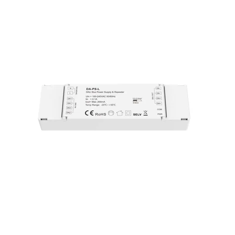 Alimentation BUS DALI 200 mA avec Répéteur Intégré SKYDANCE DA-PS-L