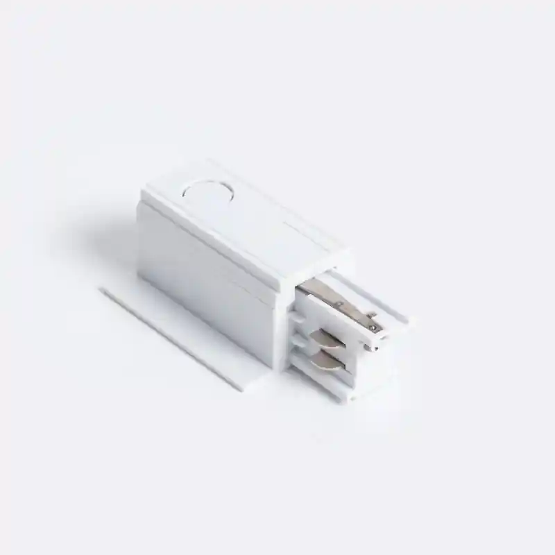 Connecteur ‘Left Side‘ Triphasé pour Rail Encastré Aluminium