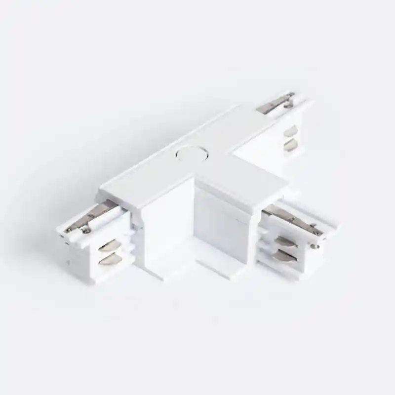 Connecteur “Right Side” Type T pour Rail Triphasé Borgia Encastré Aluminium