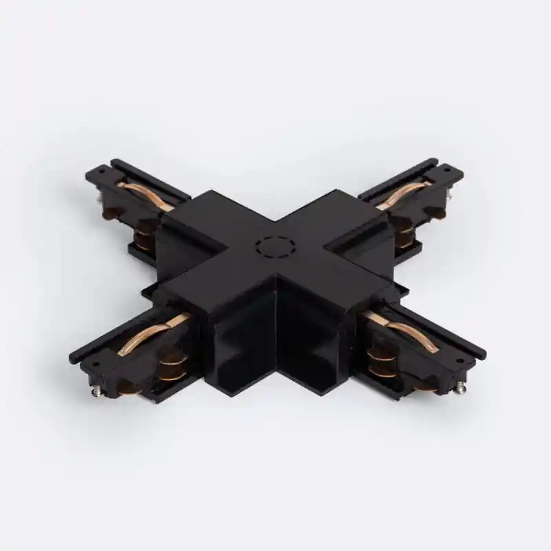 Connecteur Type X pour Rail Triphasé DALI Track Encastré Aluminium