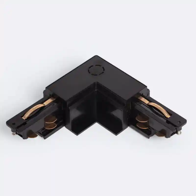 Connecteur ‘Left Side‘ Type L pour Rail Triphasé DALI Track Encastré Aluminium