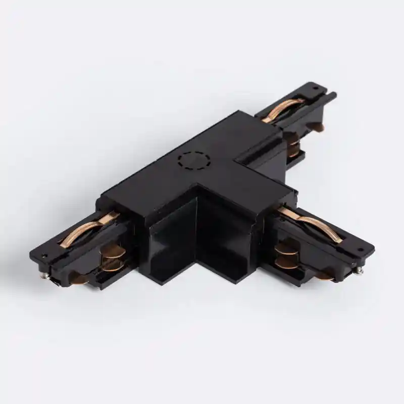 Connecteur ‘Right Side‘ Type T pour Rail Triphasé DALI Track Encastré Aluminium