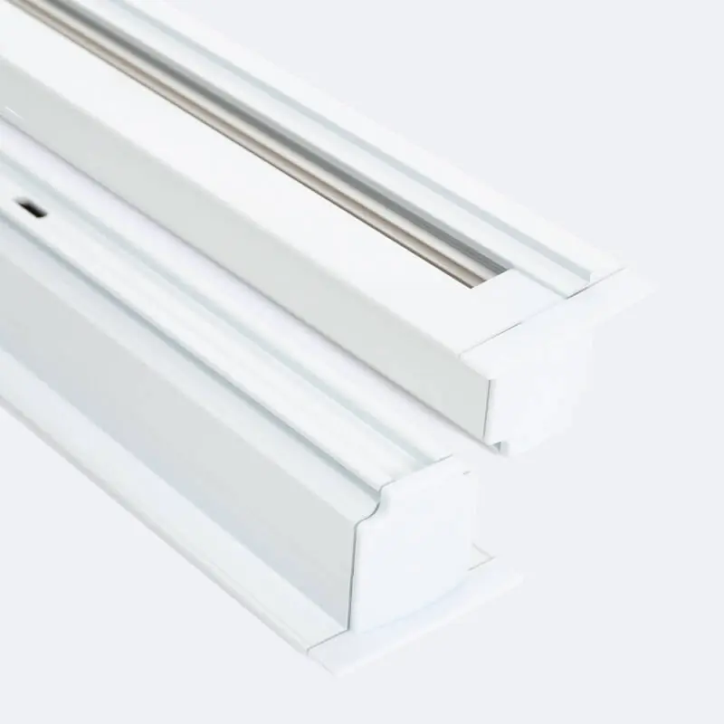 Rail Triphasé DALI Track Encastré Aluminium pour Spots LED 1 Mètre