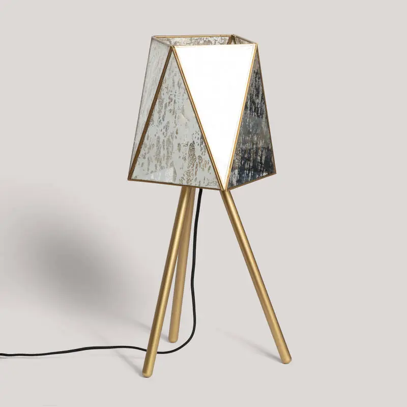 Lampe à Poser Métal et Verre Mattina