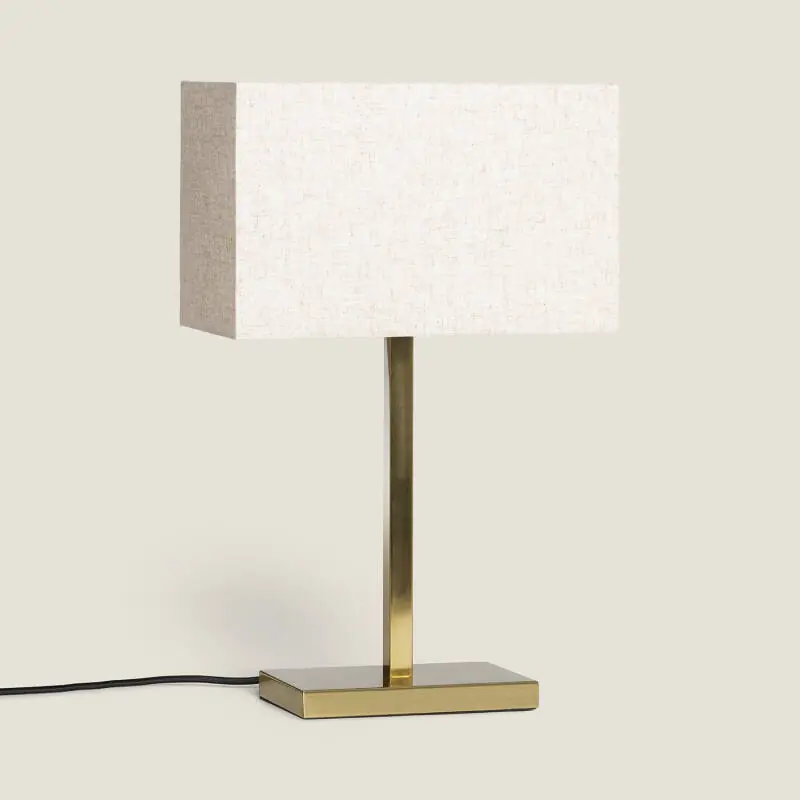 Lampe à Poser Métal et Tissu avec Port USB et Interrupteur Tactile Katie