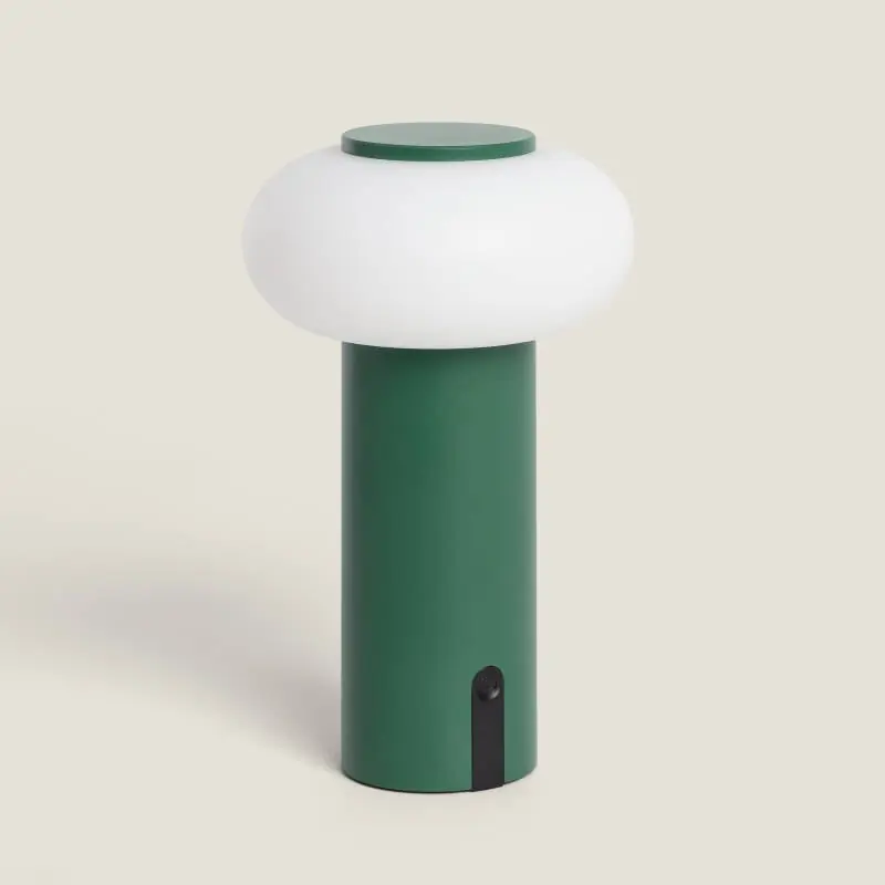 Lampe à poser LED portable extérieur métal avec batterie rechargeable Katse
