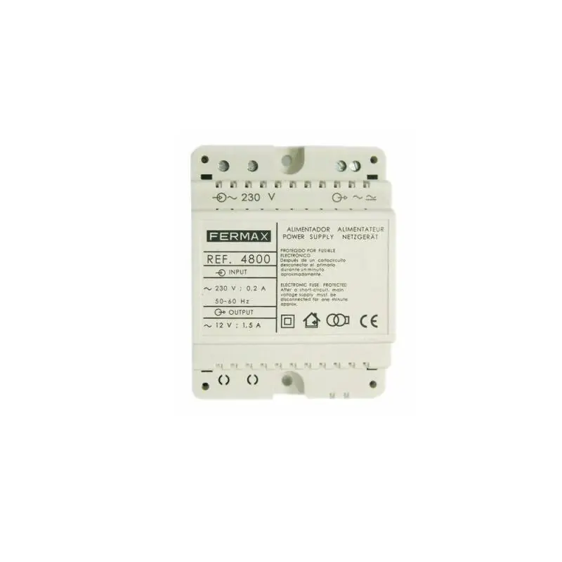 Alimentation DIN4 FERMAX 230VAC/12VAC-1,5A 4800